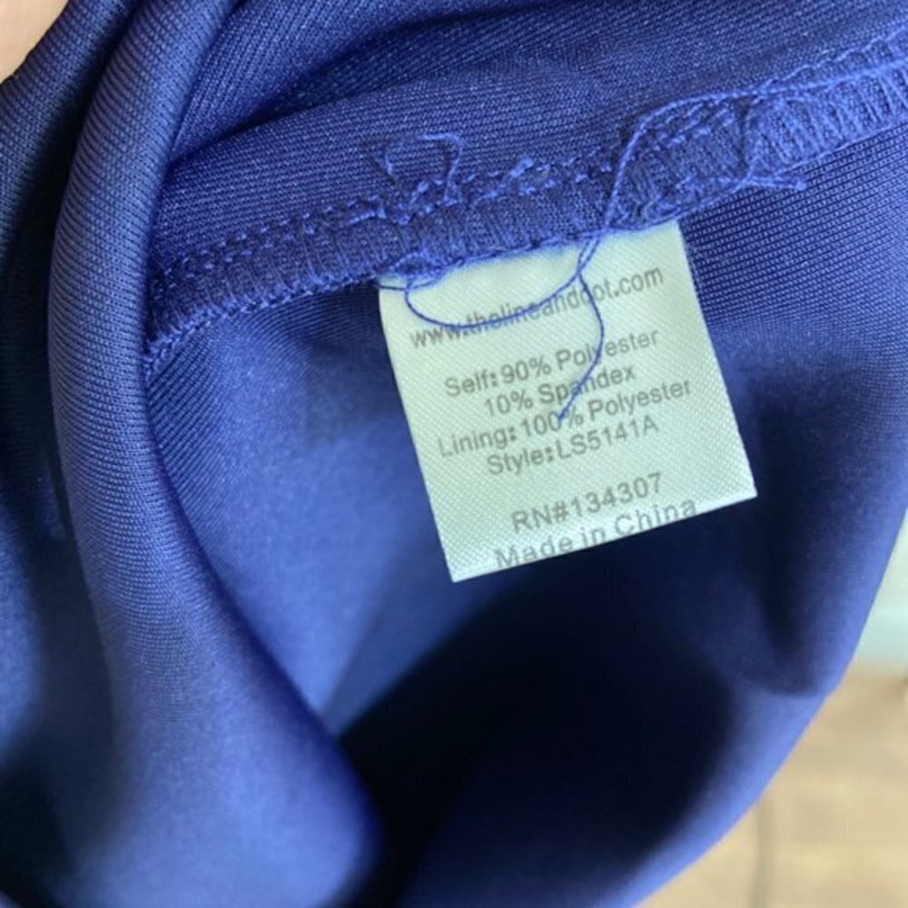Line & Dot NWT Blue Peplum Pencil Skirt Size Small - Picture 15 of 16